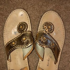 Jack Rogers original sandals gold
